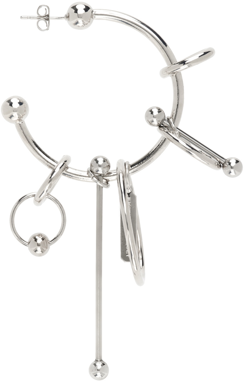 Justine Clenquet Silver Carl Earring Justine Clenquet