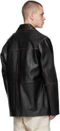 Samsøe Samsøe Black James Leather Jacket