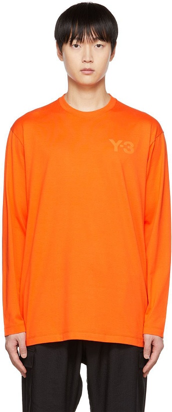 Photo: Y-3 Orange Classic Long Sleeve T-Shirt