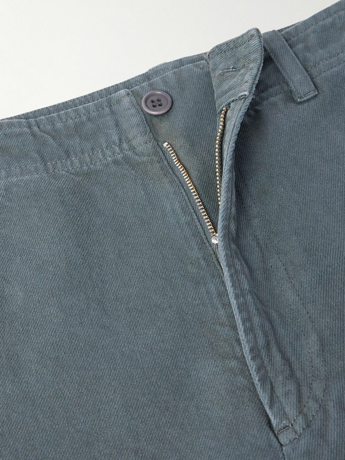 A.P.C. - Duncan Straight-Leg Organic Cotton-Twill Trousers - Gray