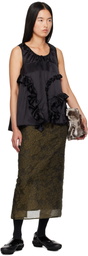 Cecilie Bahnsen Black Orsalina Tank Top