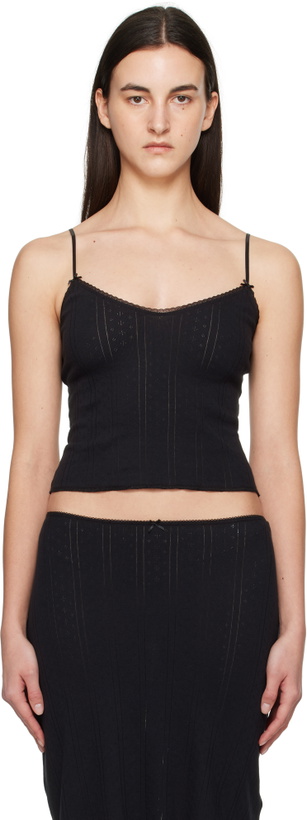 Photo: Cou Cou Black 'The Long Cami' Camisole