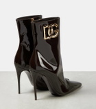 Dolce&Gabbana DG patent leather ankle boots