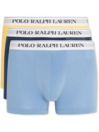 Polo Ralph Lauren - Three-Pack Stretch-Cotton Boxer Briefs - Blue