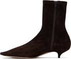 The Row Brown Liisa Kitten Boots