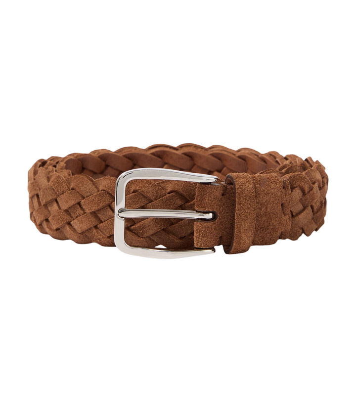 Photo: Brunello Cucinelli Braided suede belt