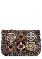 LA Double J Crystal-embellished Woven Pochette - Multicoloured - One Size