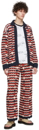 Soulland Navy Stripe Muse Trousers