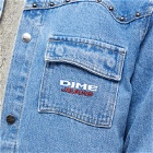 Dime Men's Western Denim Jacket in Light Blue Washed