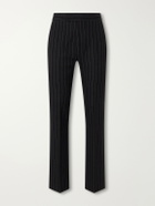 TOM FORD - Straight-Leg Pinstriped Wool-Twill Suit Trousers - Black