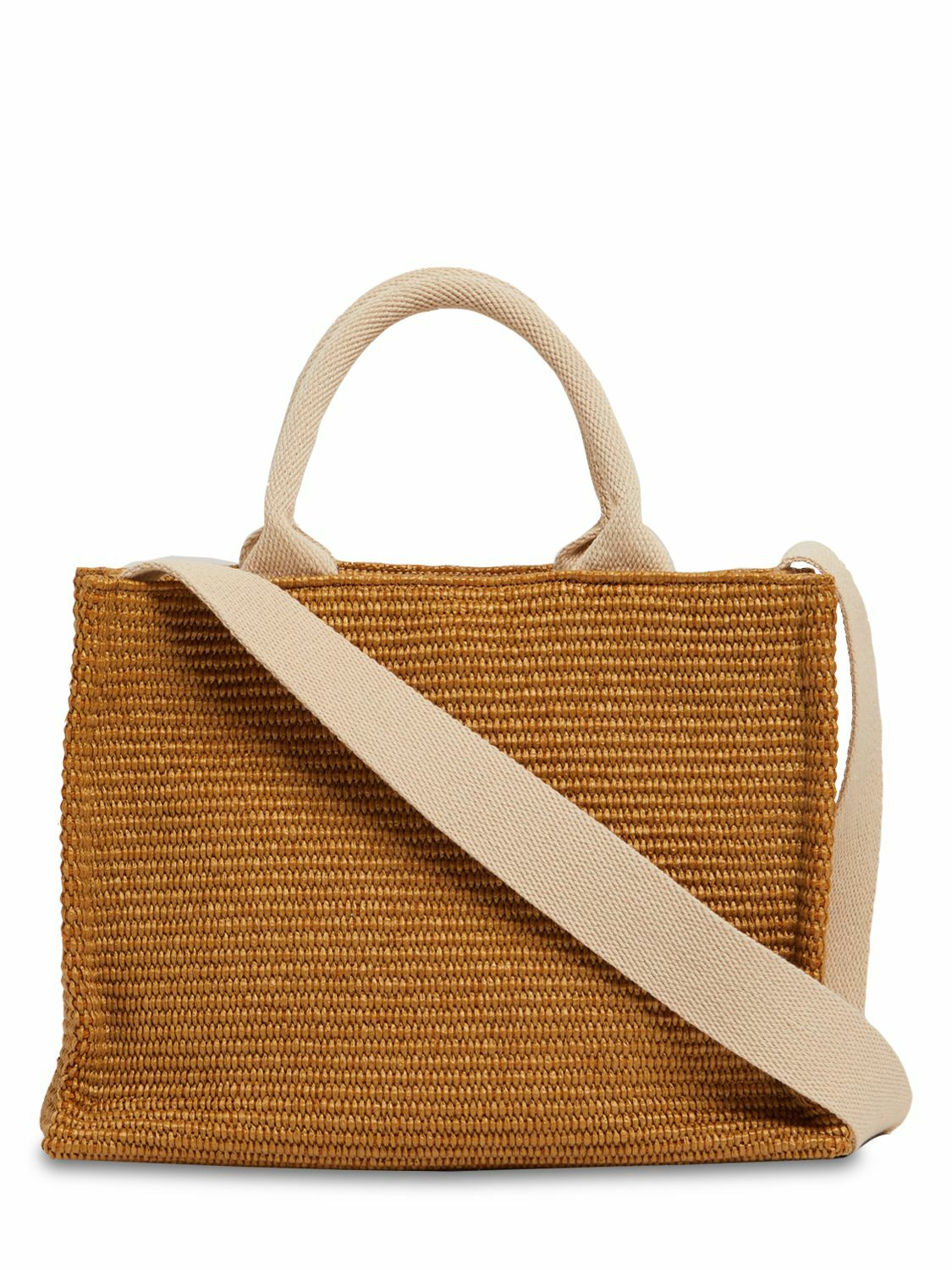 MARNI - Small Logo Raffia Effect Tote Bag Marni