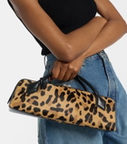 Alaïa Le Teckel leopard-print calf hair clutch