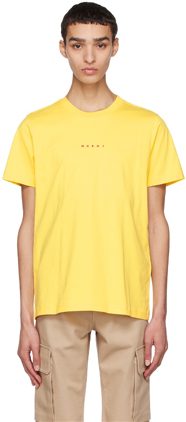 Photo: Marni Yellow Printed T-Shirt