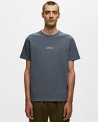 Stone Island Tee Cotton Jersey, 'stamp Two' Print, Garment Dyed Grey - Mens - Shortsleeves