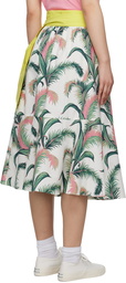 Maison Kitsuné Multicolor Hotel Olympia Edition Palm Frond Midi Skirt