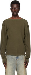 Entire Studios Khaki Thermal Long Sleeve T-Shirt