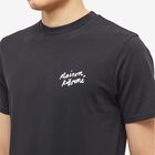 Maison Kitsuné Men's Mini Handwriting Classic T-Shirt in Black