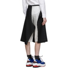 Maison Margiela Black Stripe Culotte Shorts