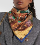 Vivienne Westwood Graphic printed silk scarf
