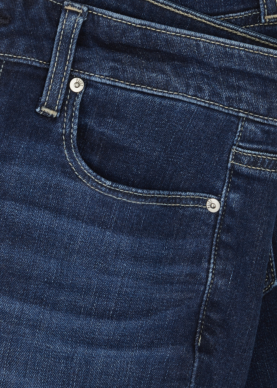 Paige Hoxton Transcend Straight-leg Jeans Dark Blue