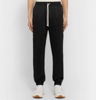 Gucci - Tapered Logo-Jacquard Webbing-Trimmed Tech-Jersey Track Pants - Black