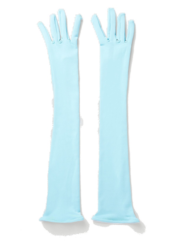 Photo: Long Eveningwear Gloves in Blue
