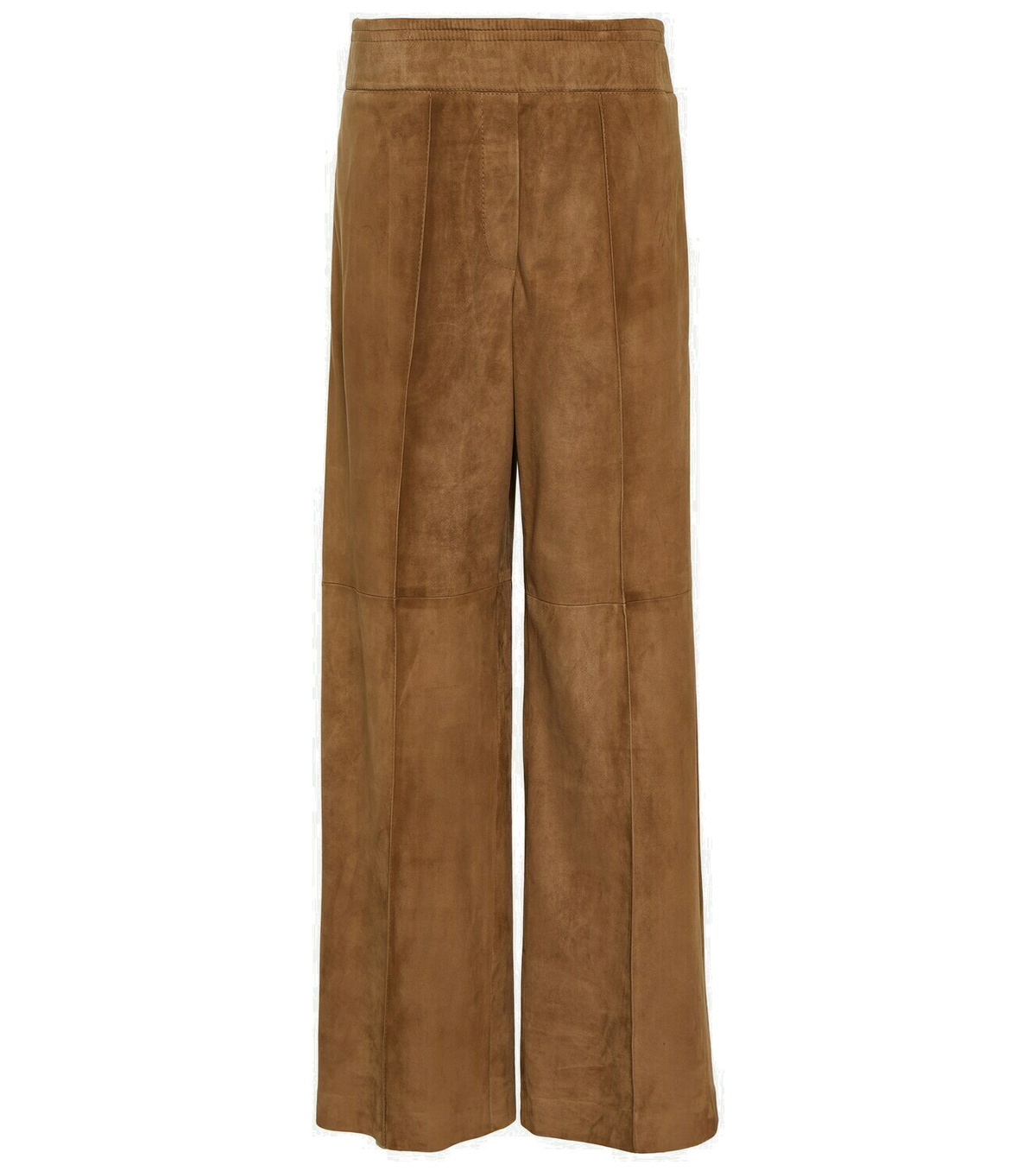 Brunello Cucinelli Wide-leg suede pants Brunello Cucinelli