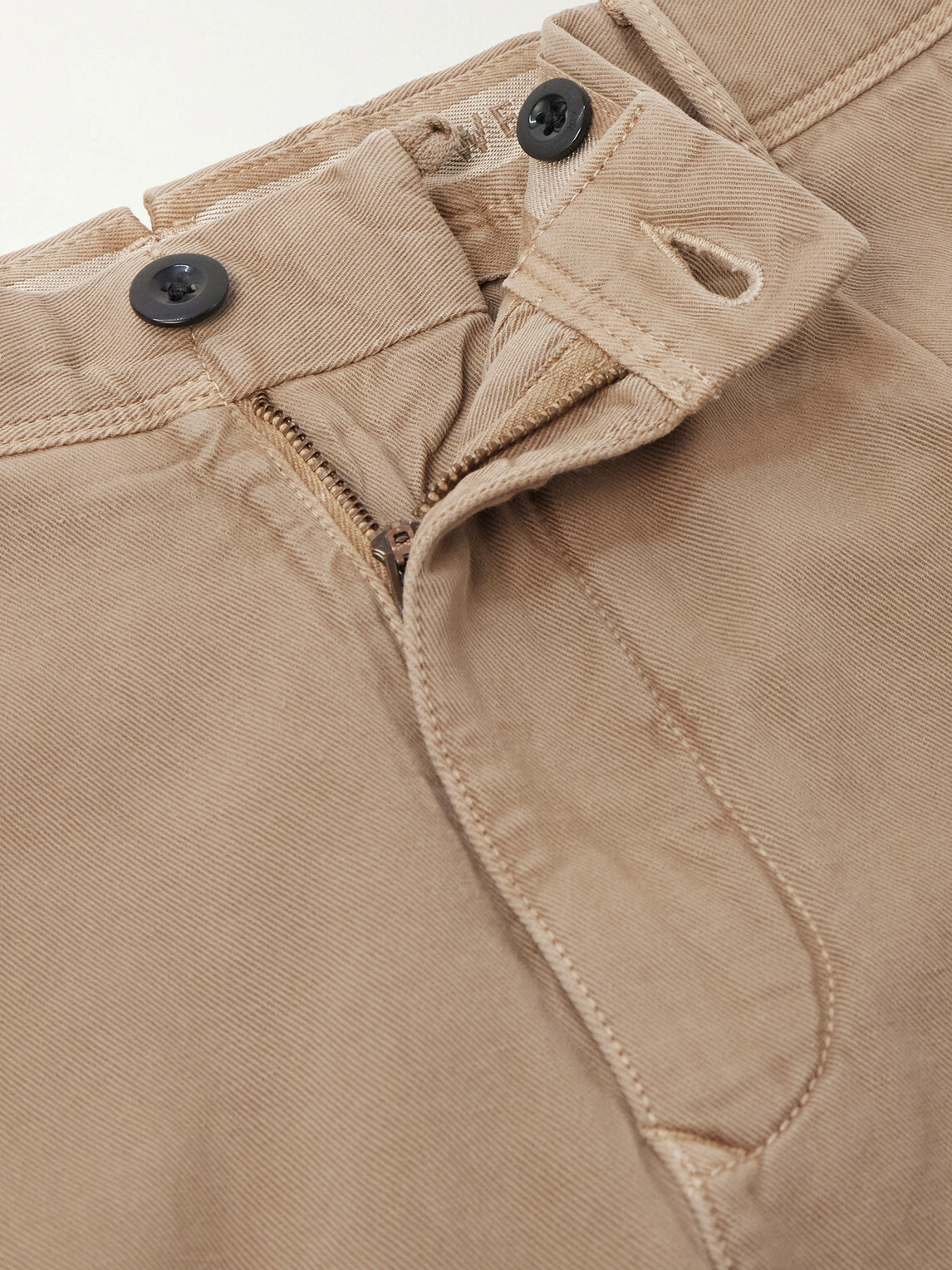 Slowear - Tapered Pleated Cotton-Blend Gabardine Trousers - Neutrals