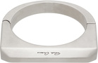 Rick Owens Silver Beveled Bangle Bracelet