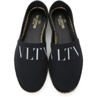 Valentino Black Valentino Garavani VLTN Espadrilles