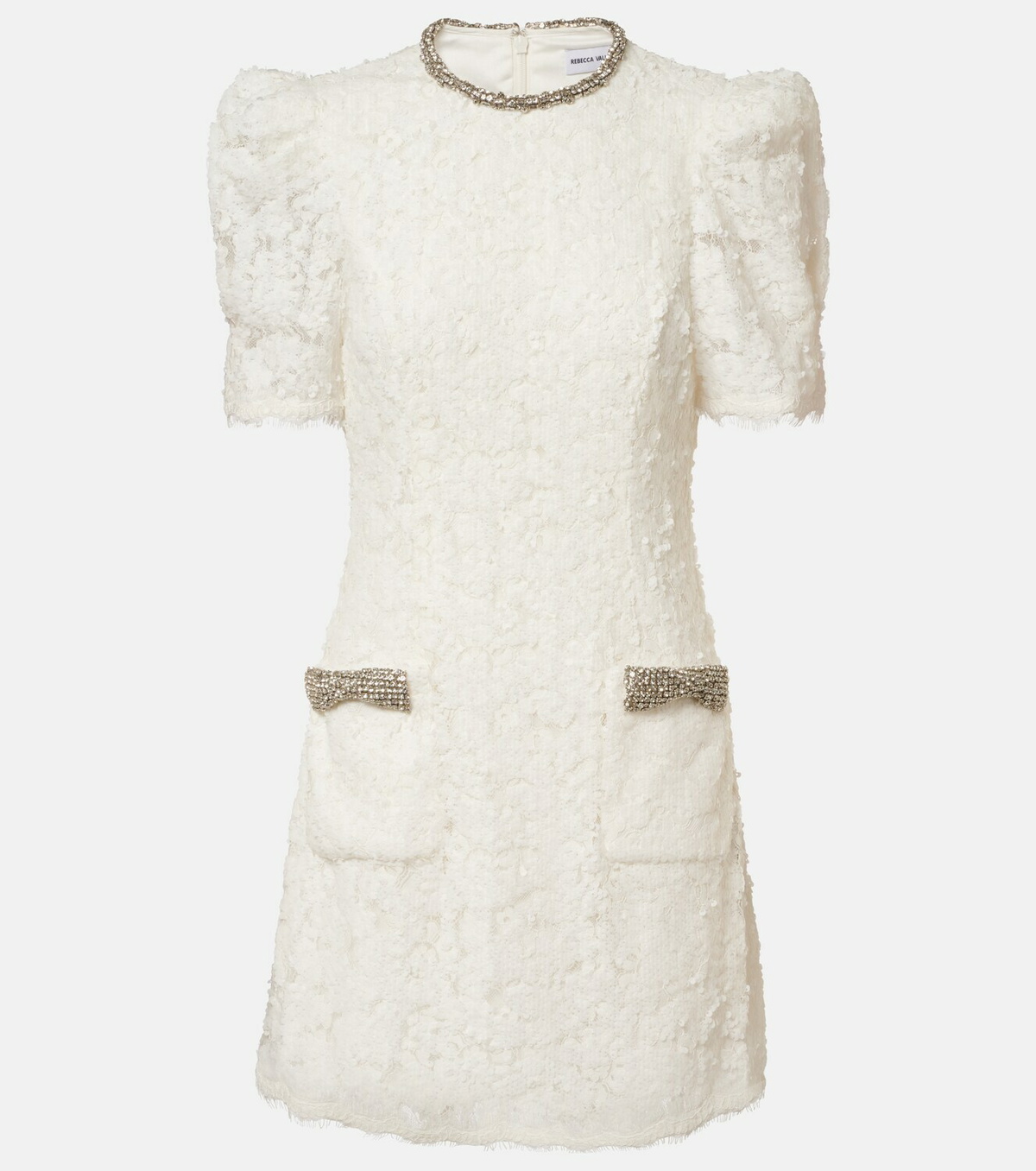 Rebecca Vallance Bridal Dillon embellished lace minidress