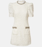 Rebecca Vallance Bridal Dillon embellished lace minidress