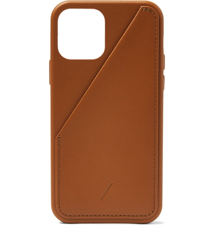 Photo: NATIVE UNION - Clic Card Leather iPhone 12 Case - Brown