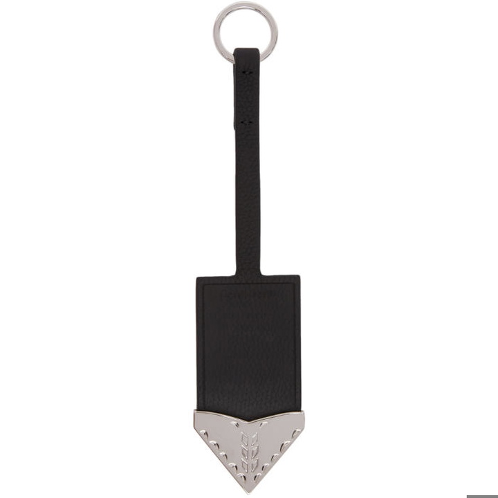 Photo: Calvin Klein 205W39NYC Black Leather Metal Tip Keychain