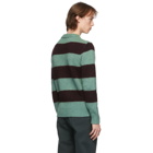 DOPPIAA Green and Burgundy Alpaca Aprica Sweater