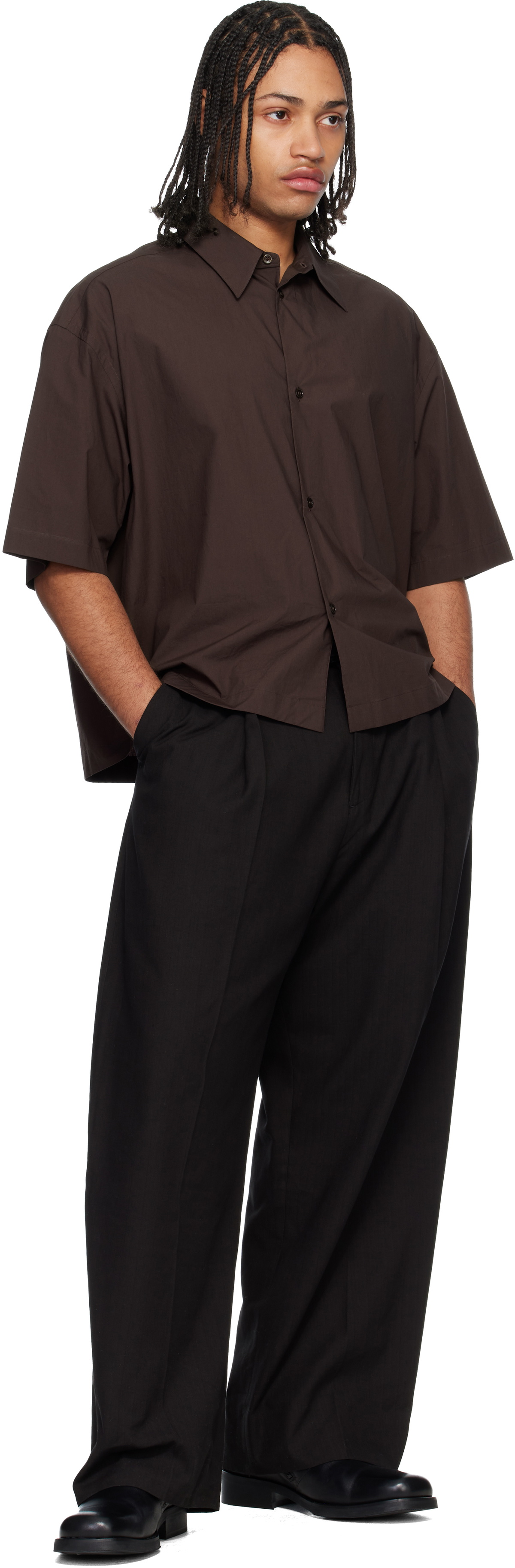 Studio Nicholson Black Pull Trousers
