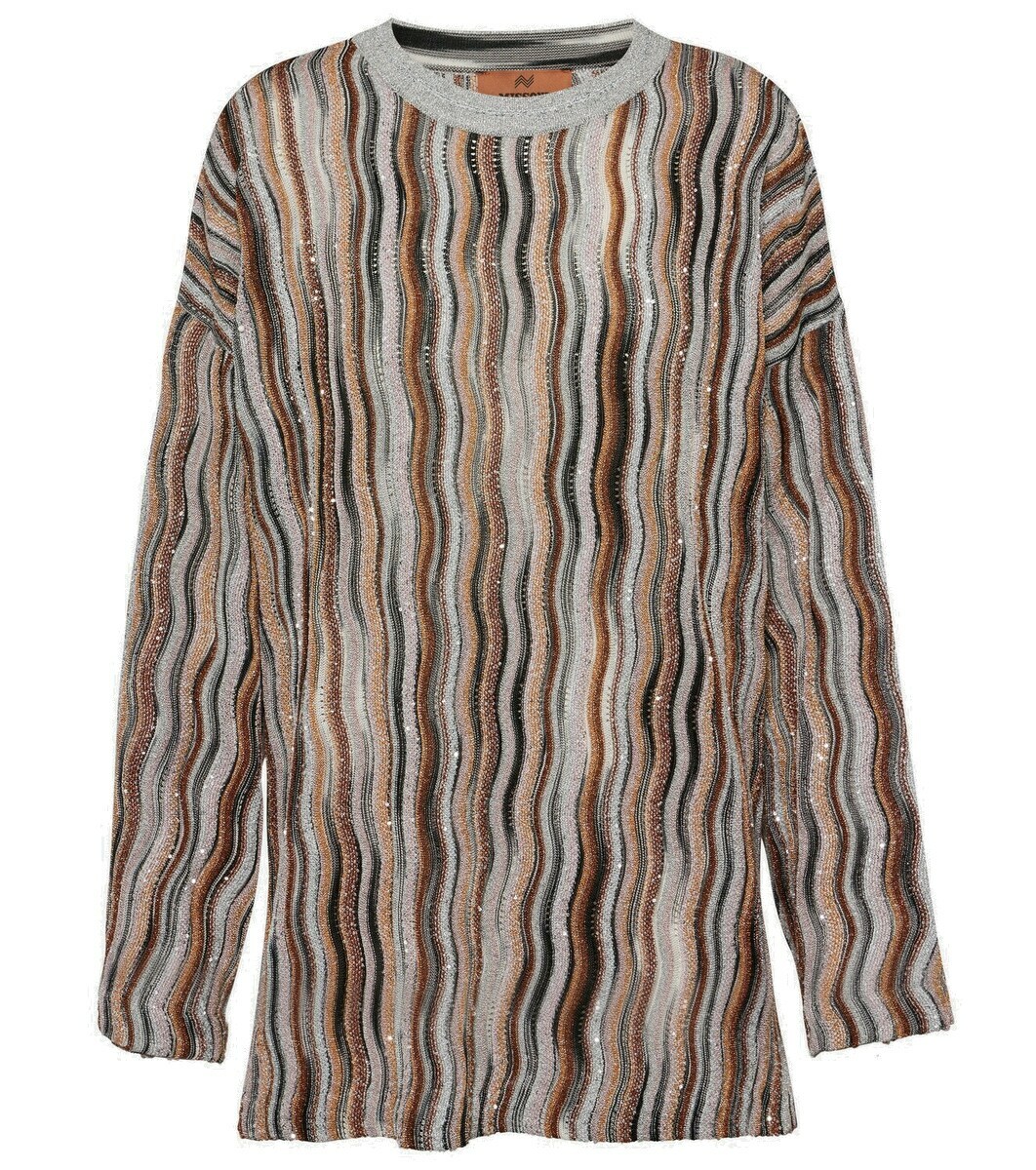 MISSONI ストライプ カーディガン 長袖 0400021823332?wid=900