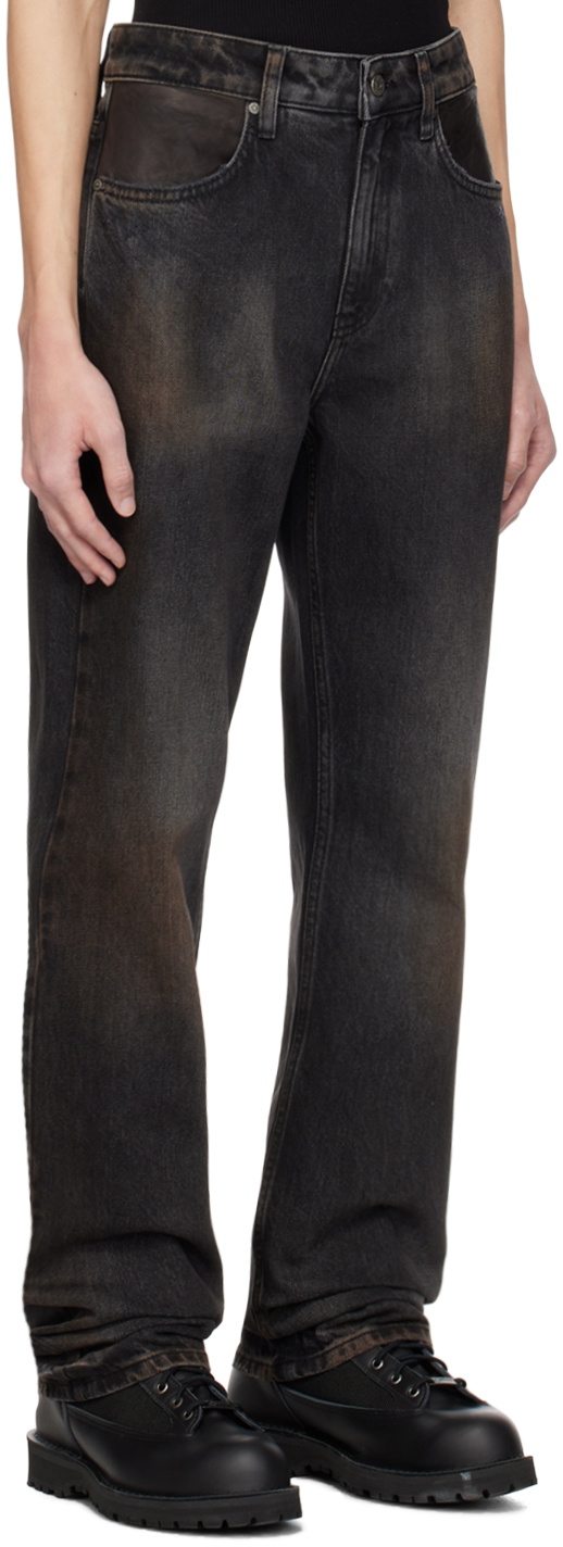 GUESS USA Black Faded Jeans