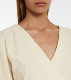 Nanushka - Beech belted seersucker minidress