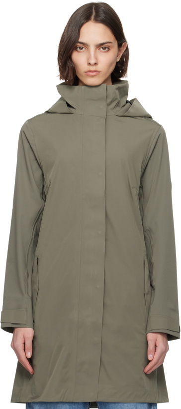 Photo: Canada Goose Khaki 'Black Label' Cardero Raincoat