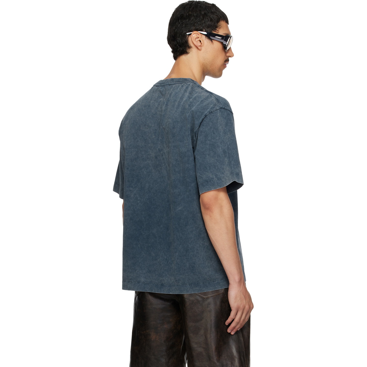 Off-White Navy Bookish Mar Skate T-shirt