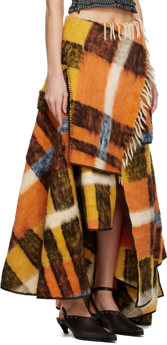 Luna Del Pinal Multicolor Blanket Skirt