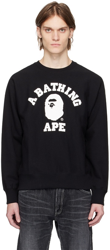 Photo: BAPE Black College Sweatshirt