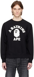 BAPE Black College Sweatshirt