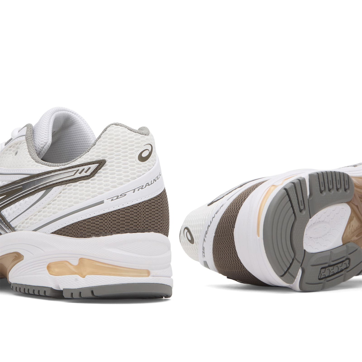 Asics Gel-Ds 14 Sneakers in White/Sepia Brown