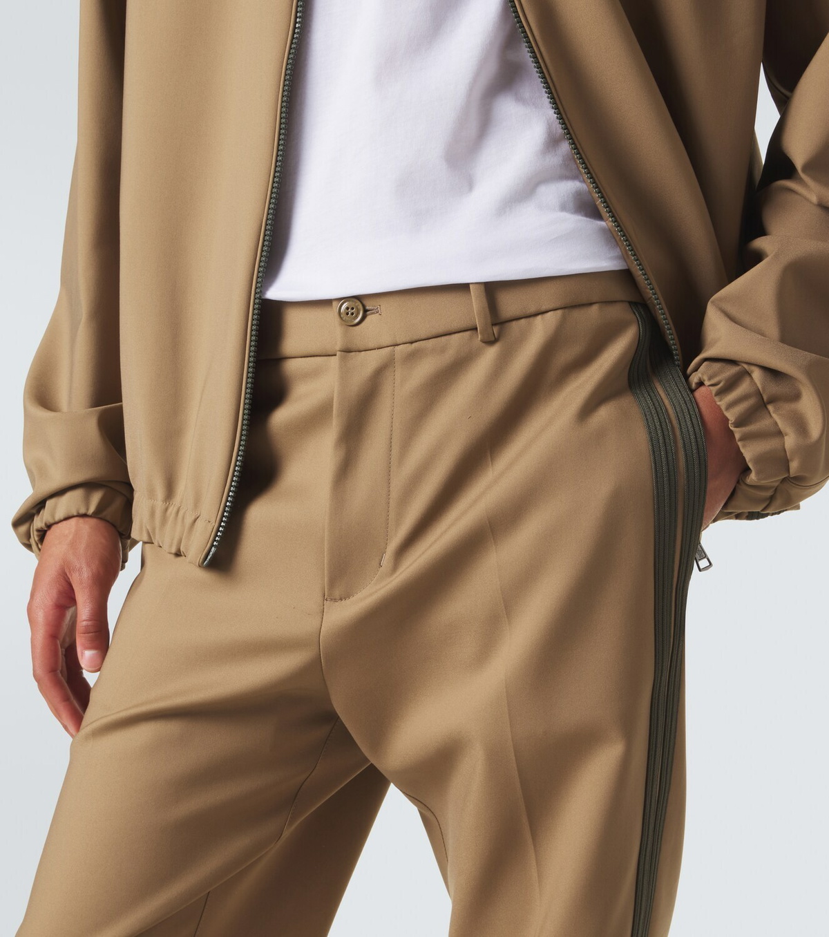 Moncler Cotton-blend straight pants