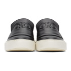 Salvatore Ferragamo Black Gancini Slip-On Sneakers