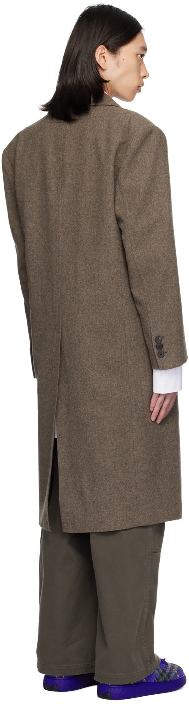 lesugiatelier Brown Tailored Long Coat