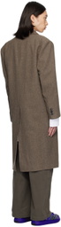 lesugiatelier Brown Tailored Long Coat