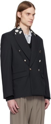 Charles Jeffrey LOVERBOY Navy Edinburgh Blazer